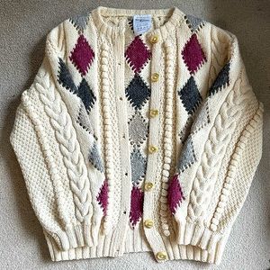 Oversized wool cardigan 🤚 hand knit ✋